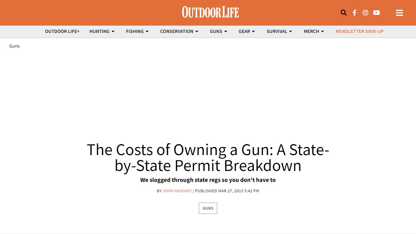 The Costs of Owning a Gun: A State-by-State Permit Breakdown - Outdoor Life